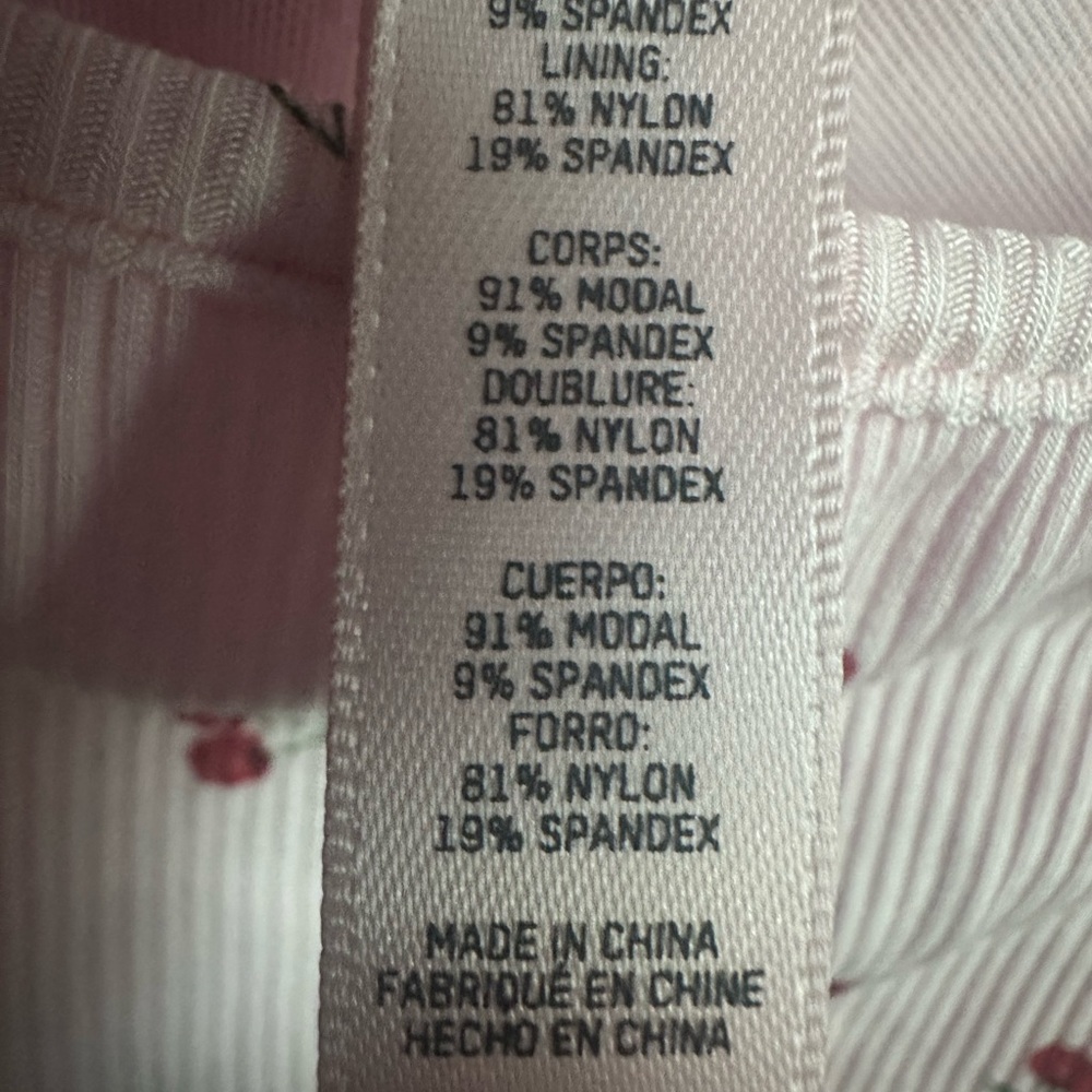 SKIMS cherry lounge scoop onesie - Picture 4 of 6
